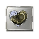 Buzz Nuzzin Mega Link Heart Italian Charm (18mm)