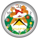 sxmas08 Wall Clock (Silver)