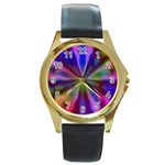 Bounty_Flower-161945 Round Gold Metal Watch