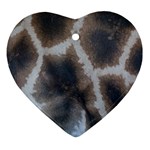 Giraffe Skin Ornament (Heart)